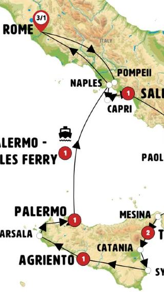 11D10N • Sicily and Southern Italy with Rome
