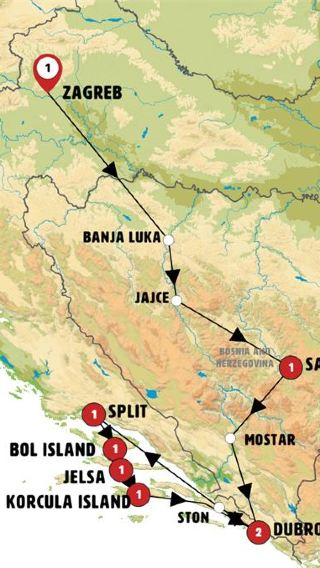 10D9N • Croatia and the Islands of the Dalmatian Coast