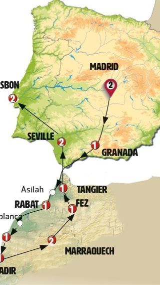 15D14N • Andalusia, Lisbon and Moroccan Capitals