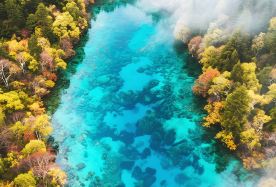 5-day 4-night · Group Tours · Chengdu + Jiuzhaigou + Huanglong National Scenic Area · Chengdu-Jiuzhaigou High-Speed Rail Tour with 100% Ticket Guarantee, Save 8 Hours, Premium 20-Guest Experience, Free Costume Photography, and Afternoon Tea.