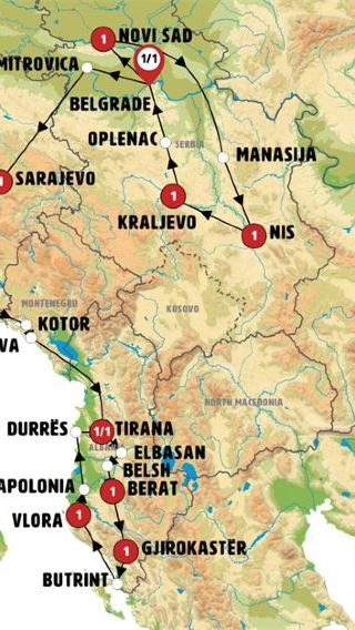 14D13N • From Serbia to Albania