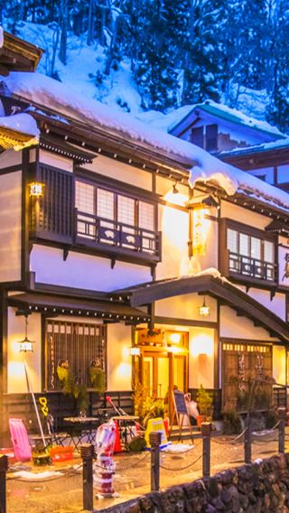 2D1N • Tohoku Winter Wonderland: Ginzan Onsen + Frost-covered Trees in Zaō Mountains + Fox Village + Onihei Edo-dokoro 2-Day Tour | “Spirited Away”-Inspired Bathhouse Hot Spring Hotel with Breakfast and Dinner | Departing from Tokyo · Includes Zaō Ropeway Ticket