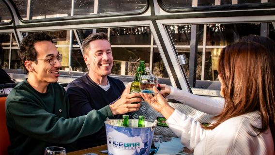 Amsterdam Kanal Bootsfahrt (inkl. Pizza und Getränke) - Abfahrt vom Hauptbahnhof