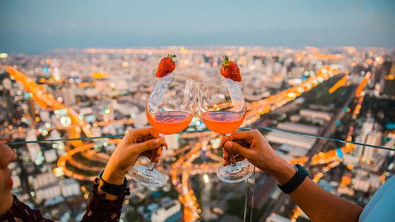 Thailand Bangkok Baiyoke Sky Tower Regenbogen-Buffet (inkl. Ticket)