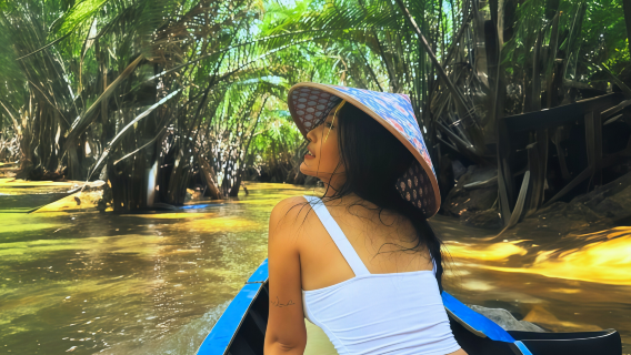 Tagesausflug zum Mekong in Ho-Chi-Minh-Stadt [Chinesisch- und englischsprachiger Reiseleiter + Bootsfahrt durch die Kokospalmenwälder + Standard-Mittagessen zur Auswahl]