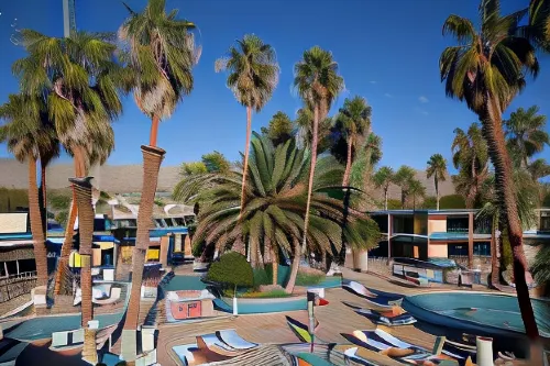 Desert Hot Springs Spa Hotel Общественные зоны Photos