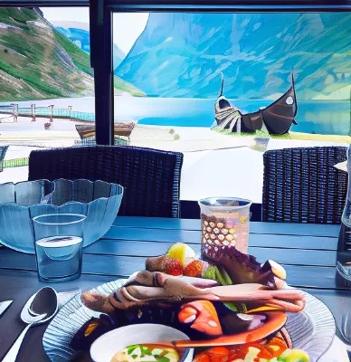 Gudvangen Budget Hotel Dining Photos