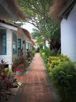 Sand Sea Beach Resort Area Publik Photos