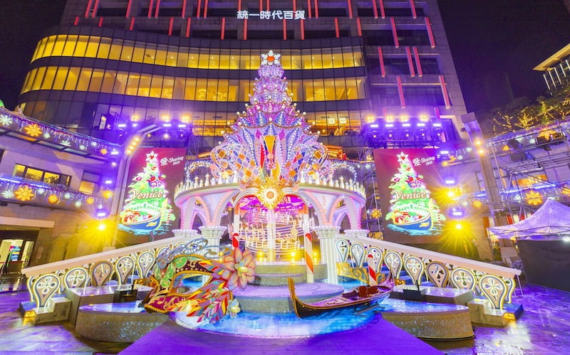 台北聖誕節活動 | 統一時代百貨「愛·Sharing」威尼斯主題
