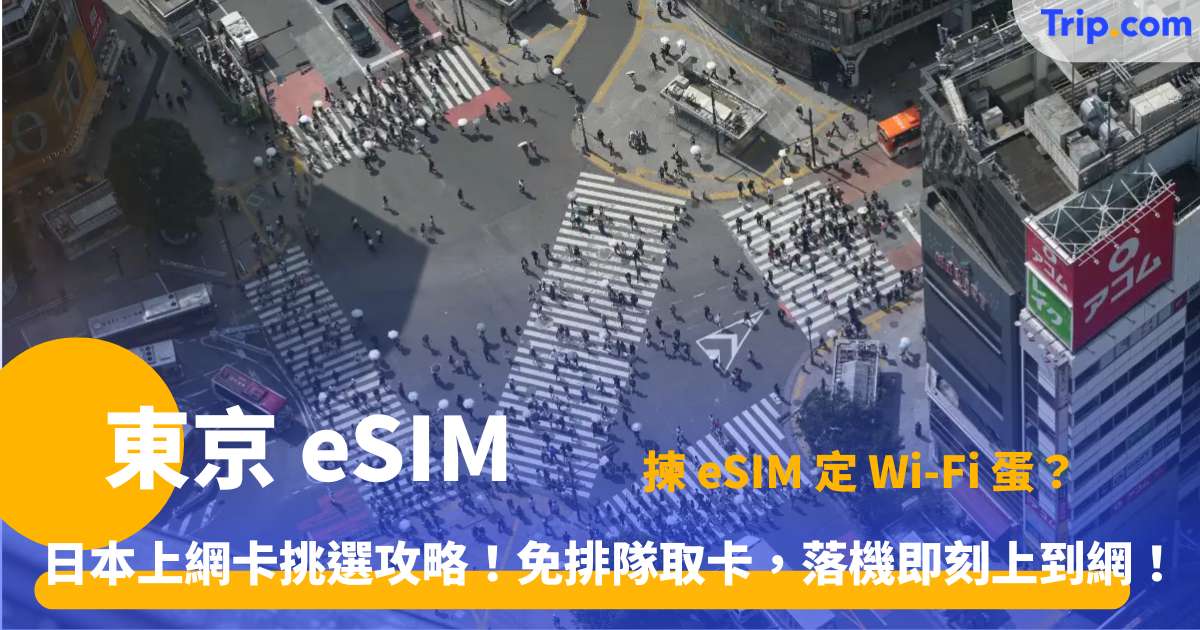 東京 eSIM | 第一次用就上手！出發前必看安裝注意事項 | Trip.com