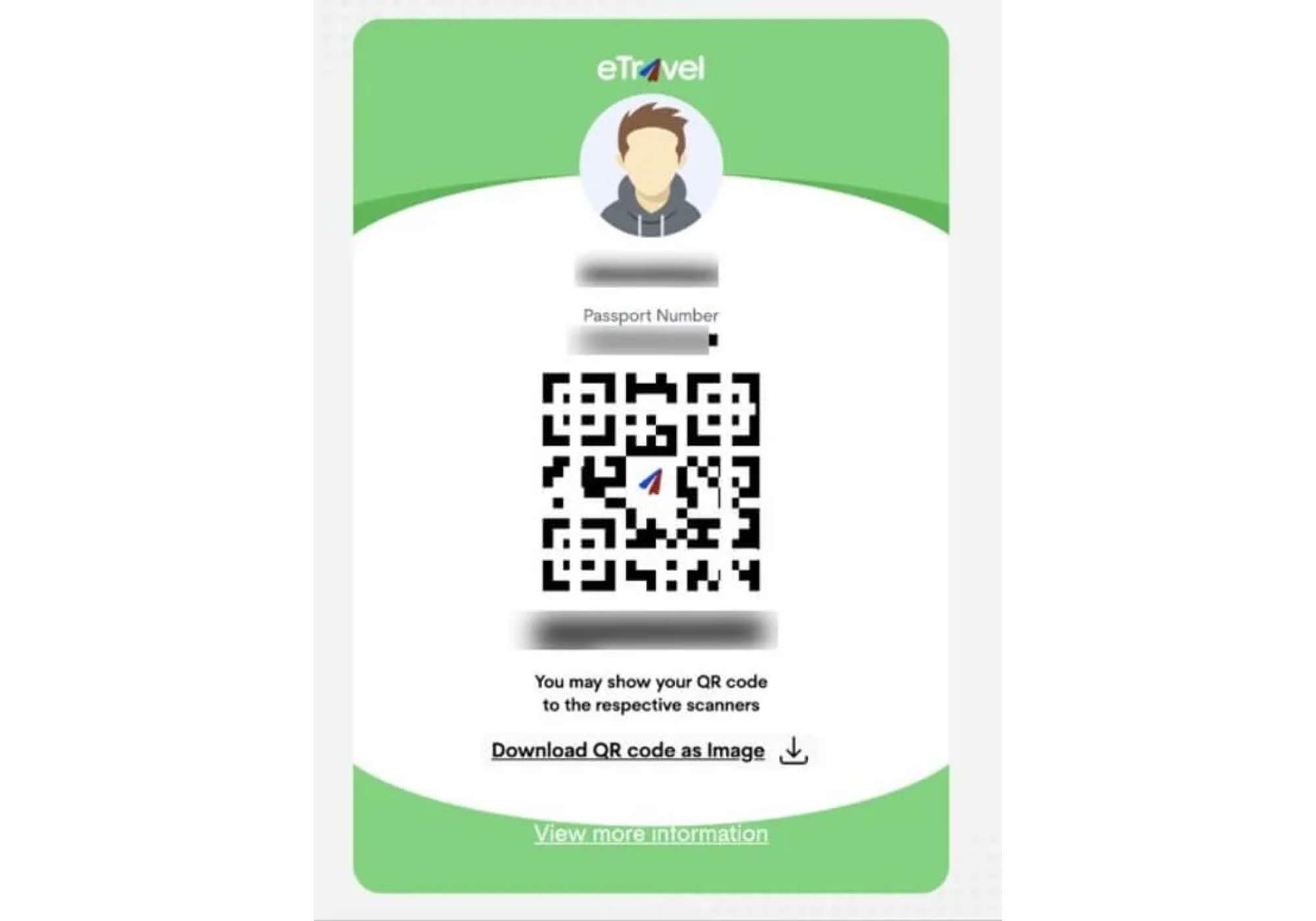 E Travel Guide Screenshot: Green code