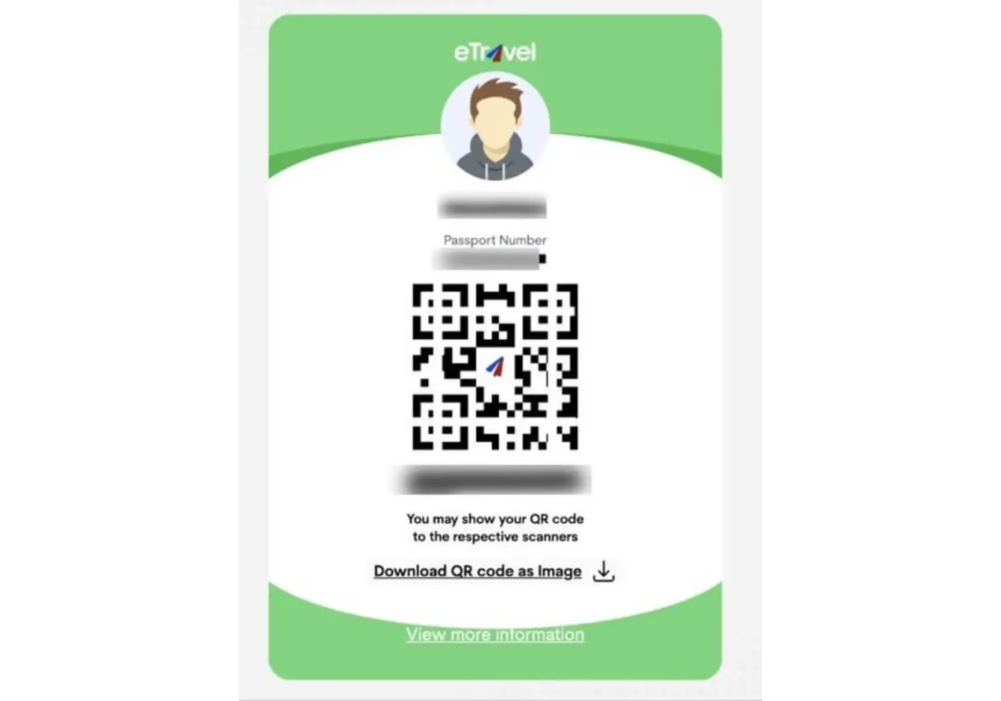 E Travel Guide Screenshot: Green code