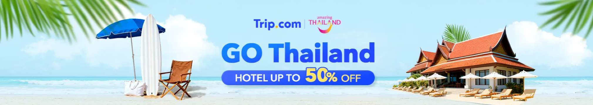 Trip.com Go Thailand: Hotel Up to 50% Off
