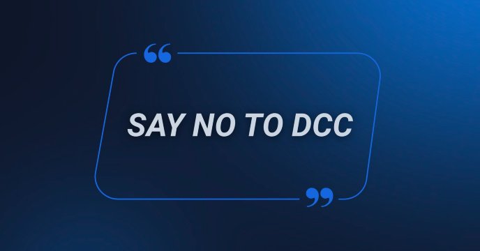 Salah memilih Dynamic Currency Conversion (DCC)