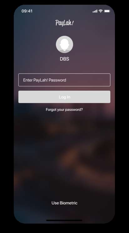 Sign up DBS PayLah! App