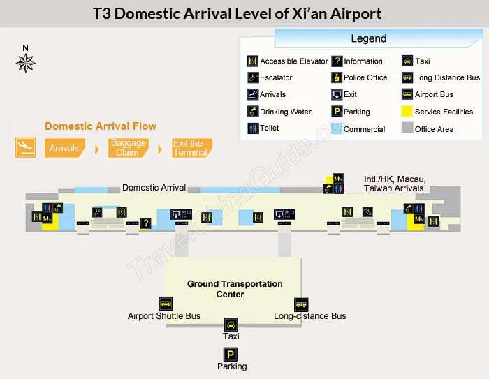 Xi'an Airport Map
