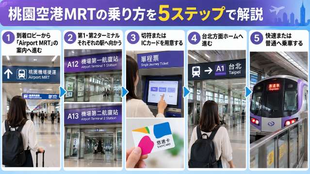 桃園空港MRT乗り方