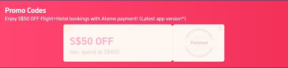 S$50 Off Flight + Hotel Bookings with Atome