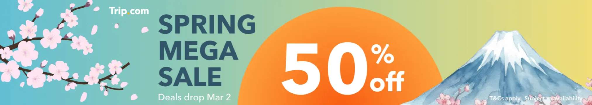 Trip.com Spring Mega Sale: Flight & Travel Deals (Starts March 2)