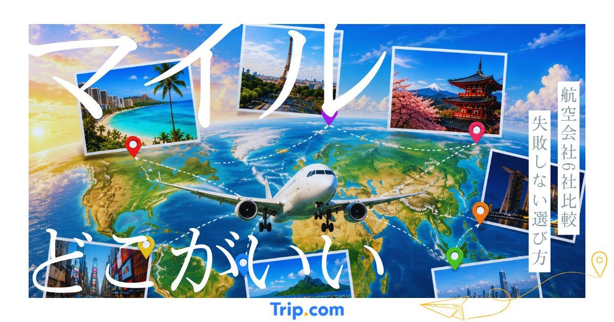 マイルはどこがいい？航空会社6社比較と「失敗しない選び方」