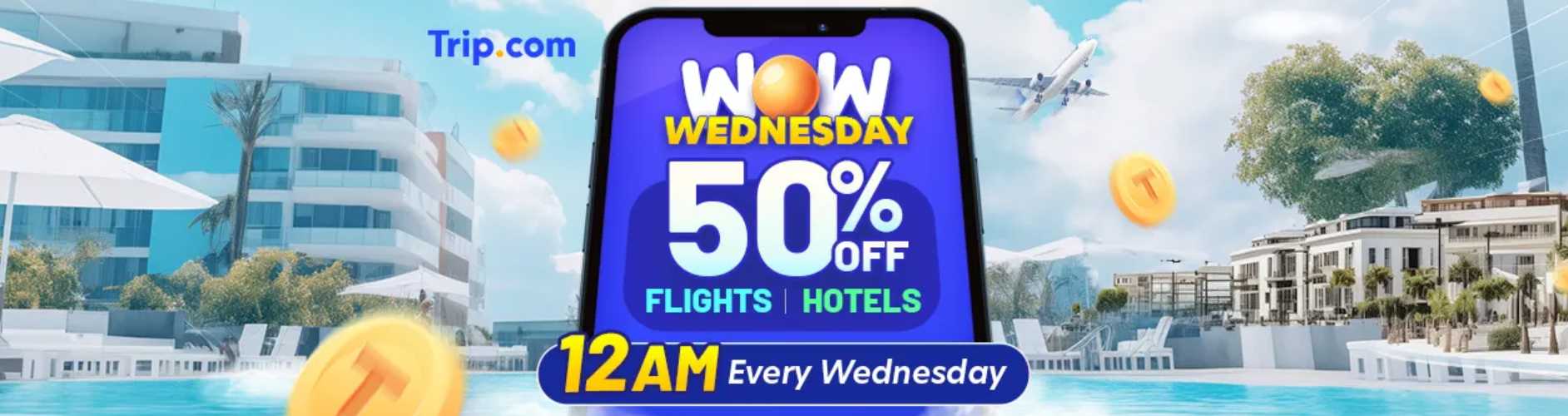 Trip.com Flight Coupon Singapore: Wow Wednesday
