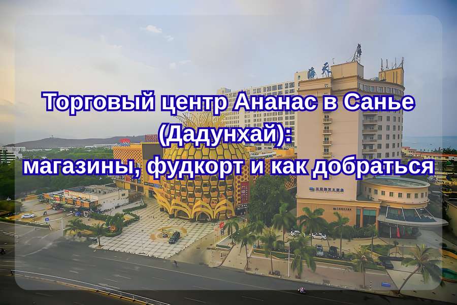 Торговый центр Ананас в Санье (Дадунхай): магазины, фудкорт и как добраться| Trip.com