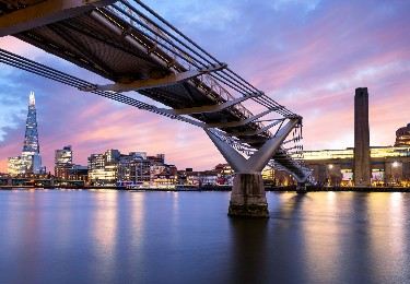 Getting the train to The Millennium Bridge (London): Nearest station and popular routes