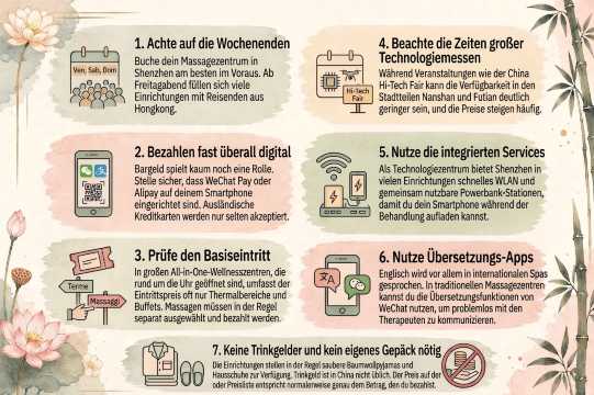 Praktische Tipps für Massagen in Shenzhen