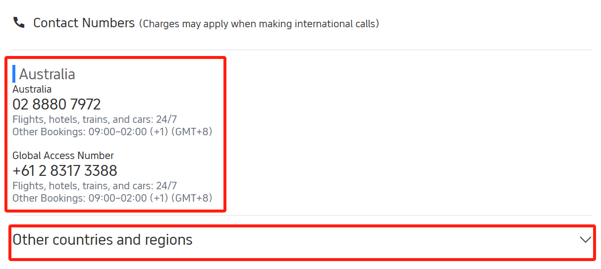 Accessing Contact Numbers via Trip.com's Website
