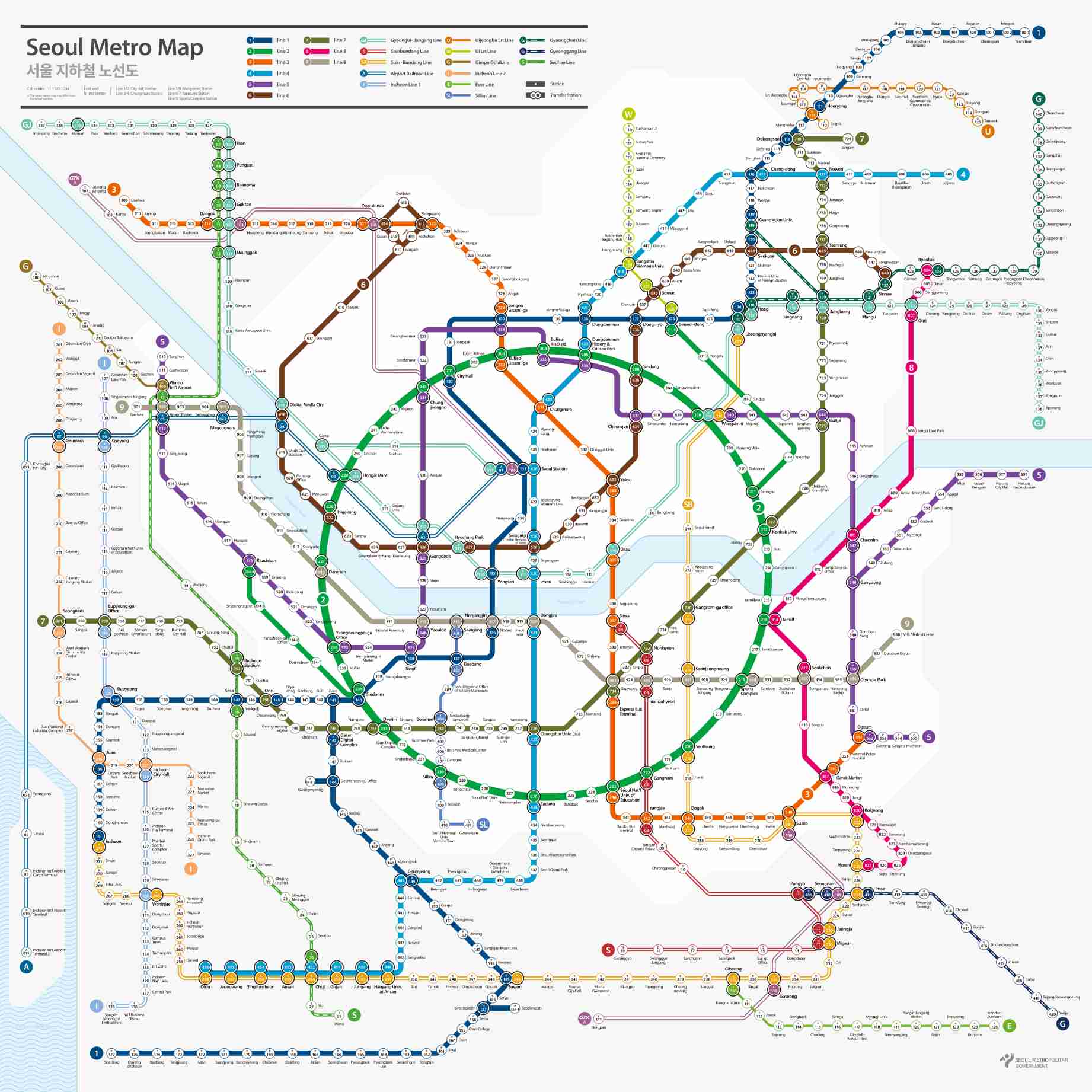 Seoul Metro Map
