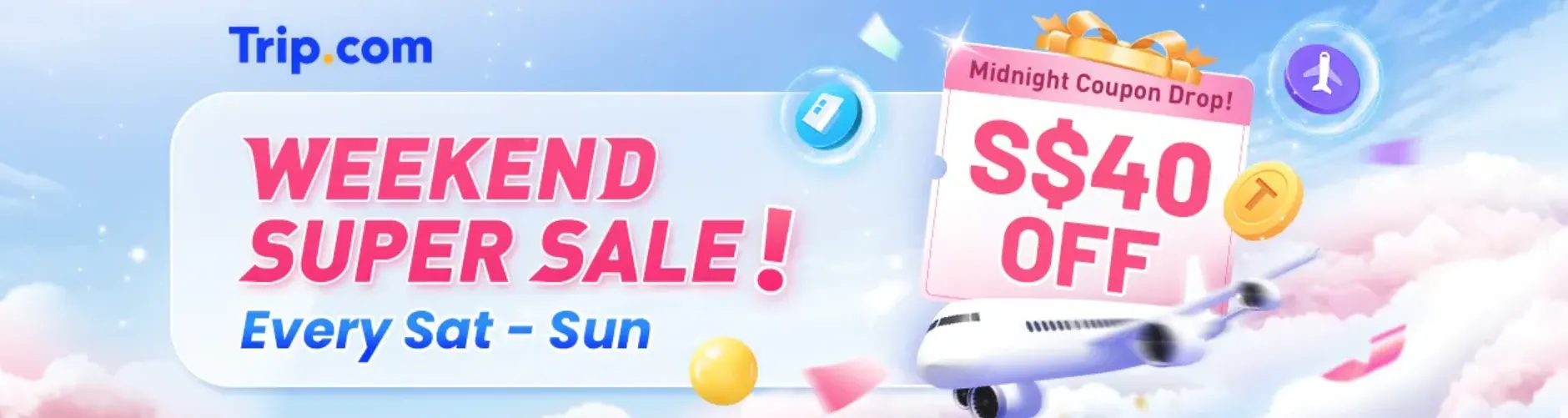 Trip.com Promo Code Singapore: Weekend Super Sale