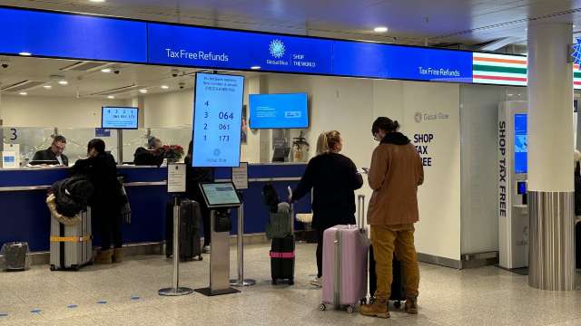 Tax Refund Counter at Airport
