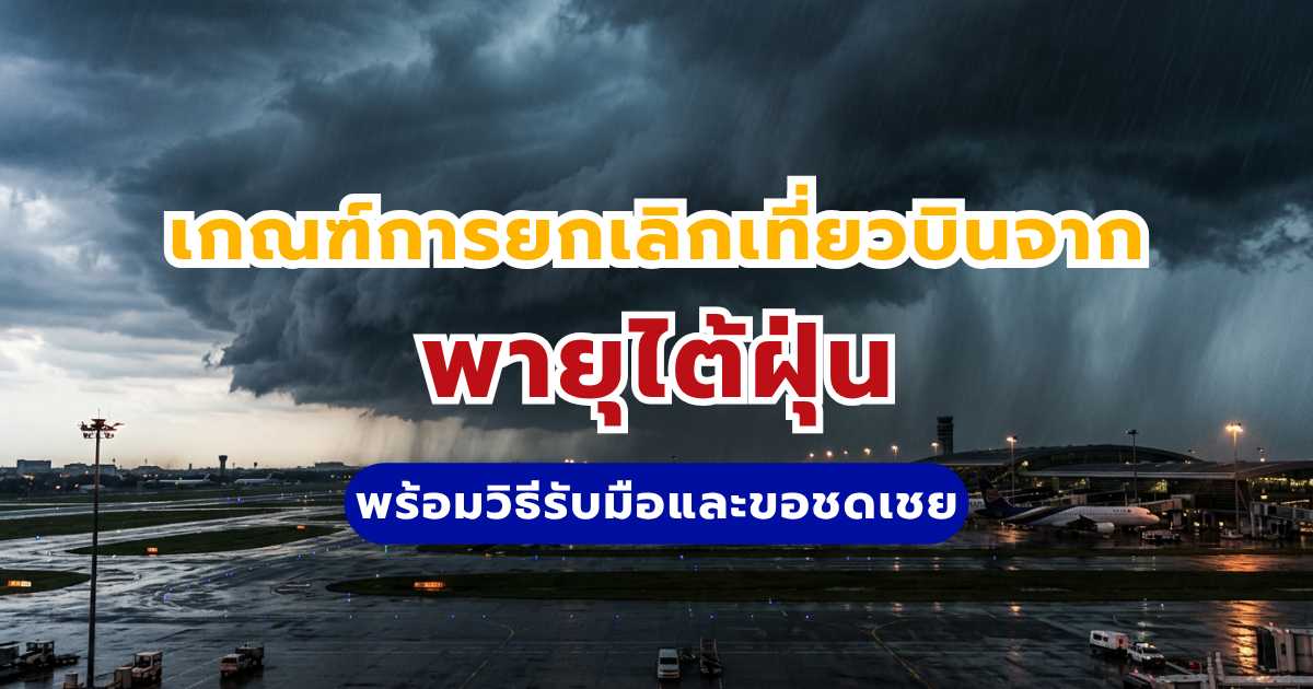 เกณฑ์การยกเลิกเที่ยวบินเนื่องจากพายุไต้ฝุ่น