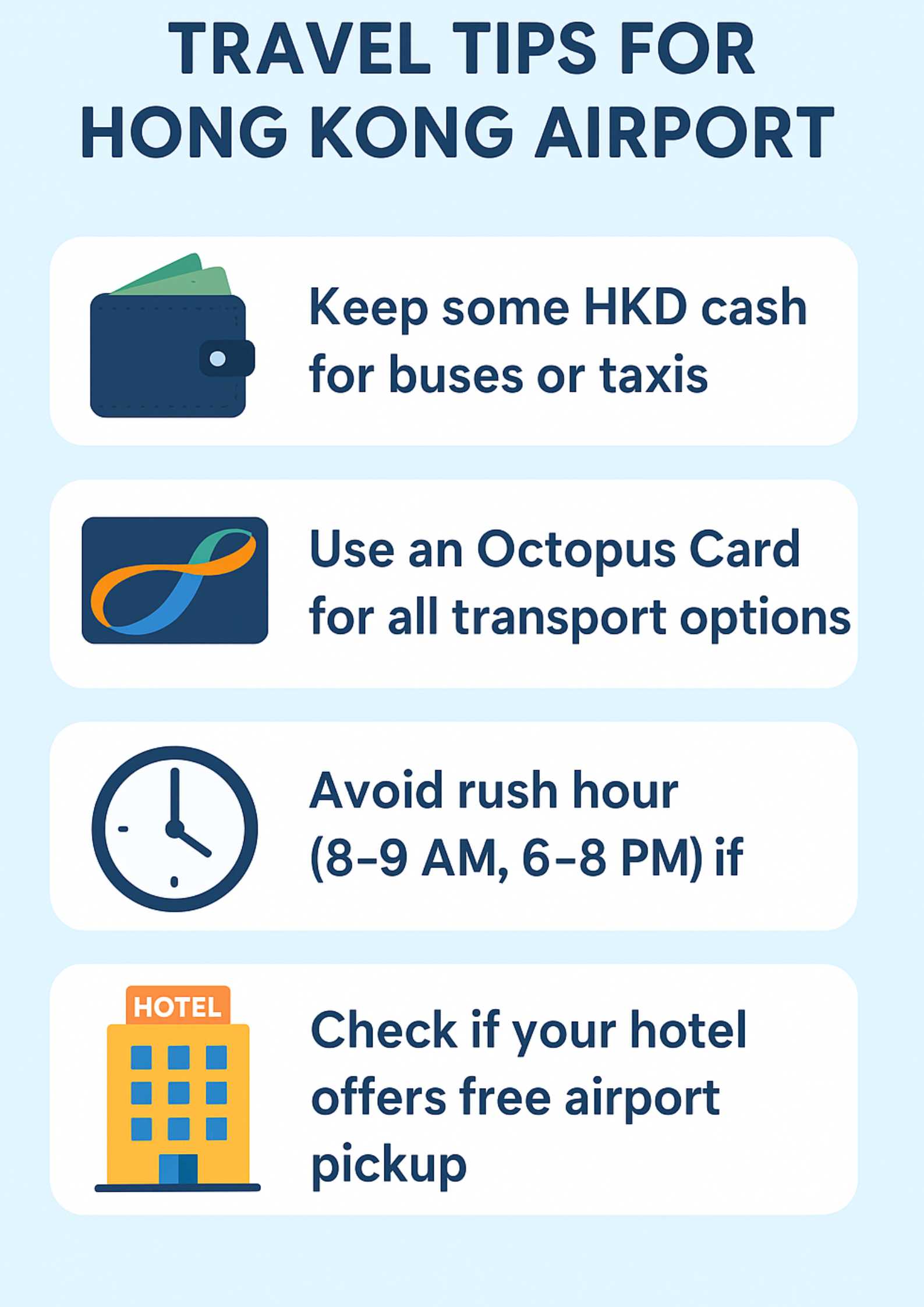Tips for Hong Kong Airport to City