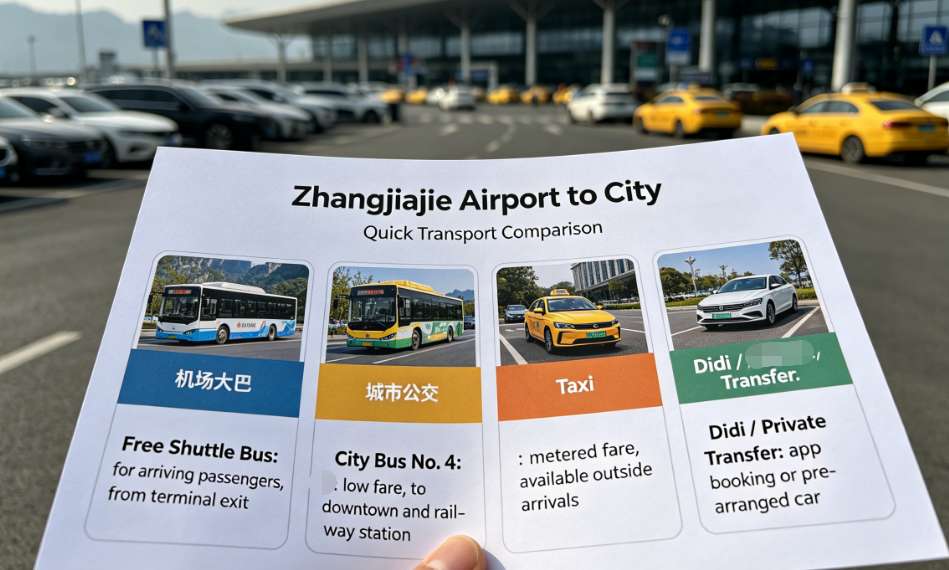 How to Get from Zhangjiajie Airport to the City: All Transport Options Compared