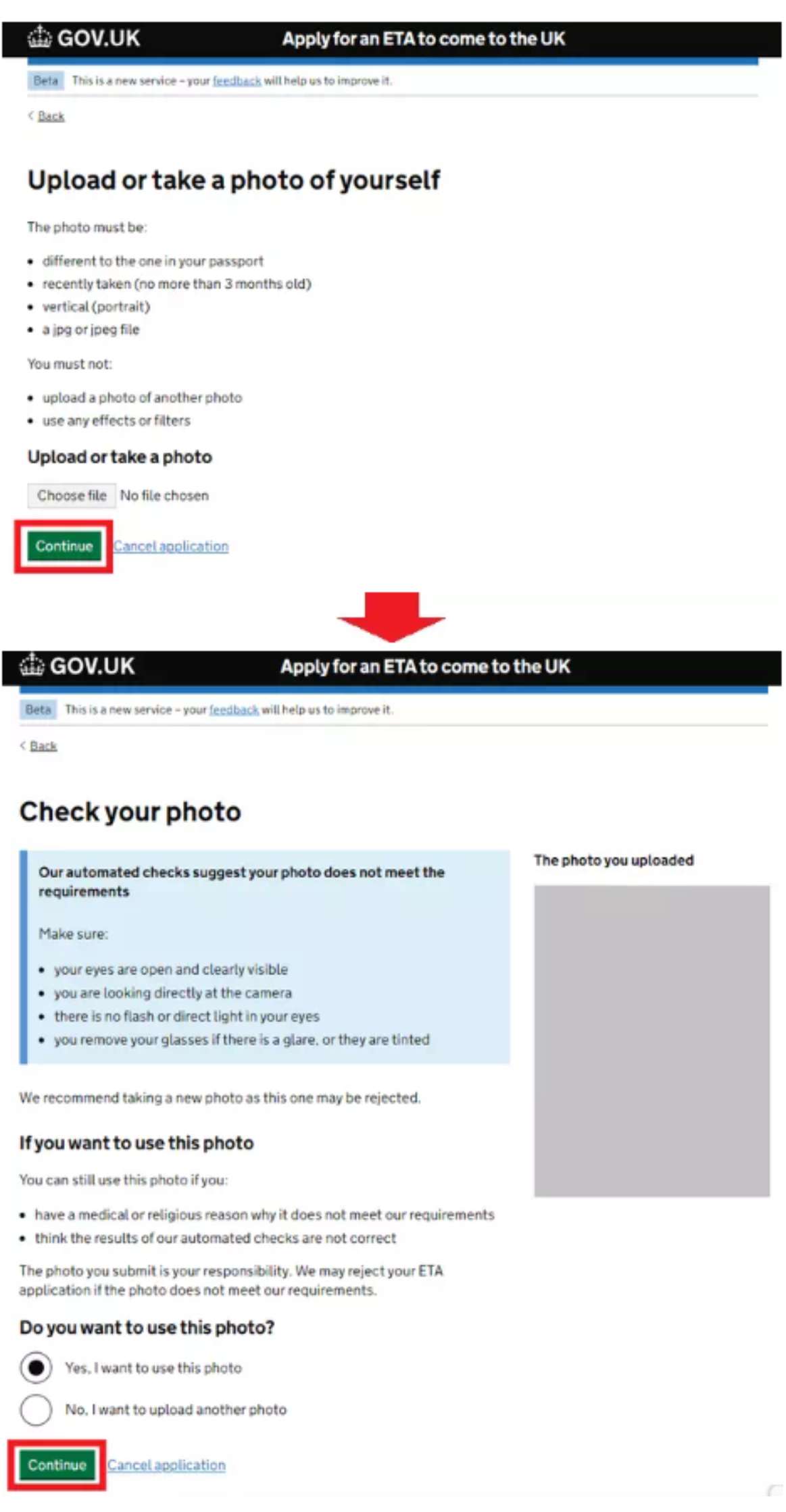 How to apply ETA UK step 6