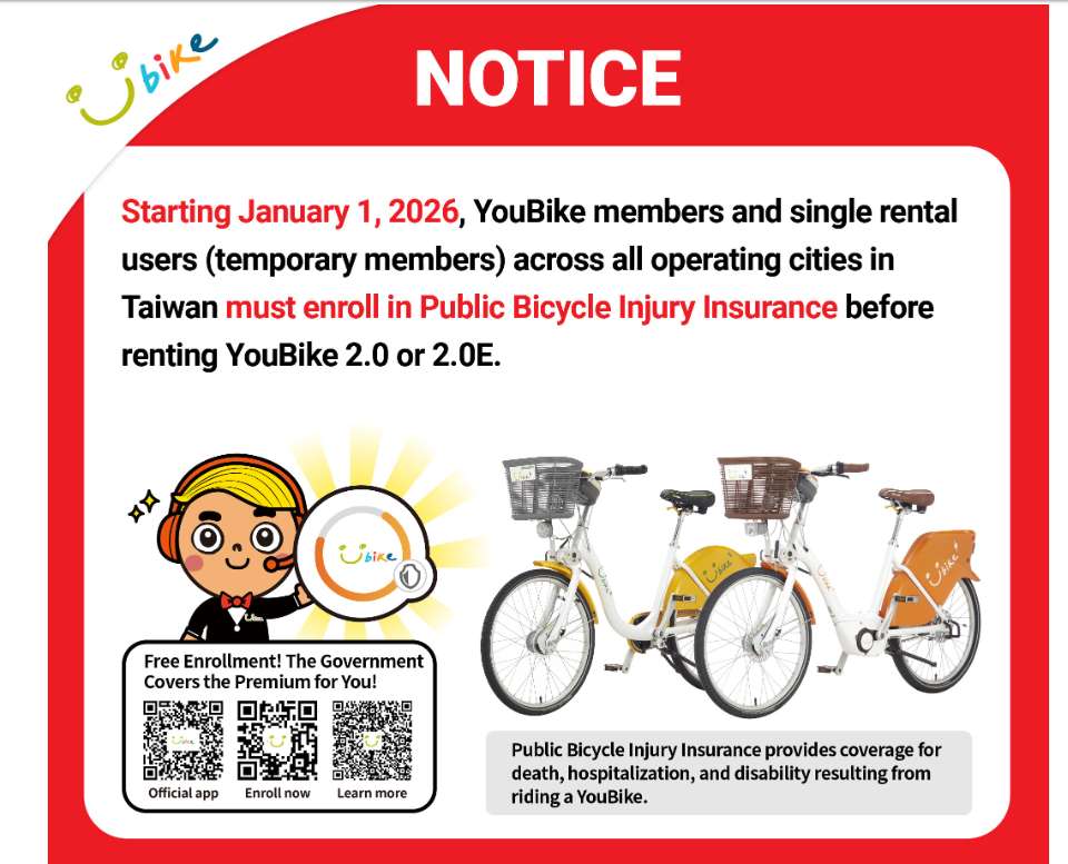 Notice YouBike Insurance