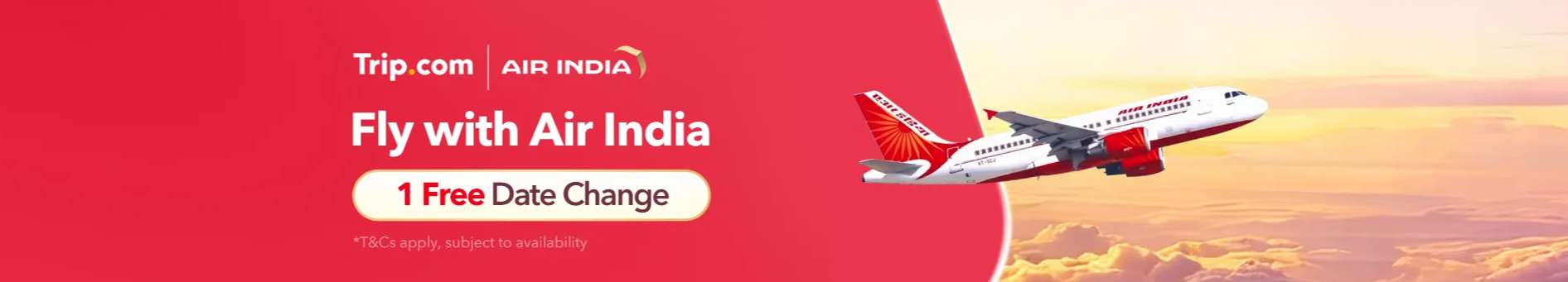 Fly with Air India | 1 Free Date Change