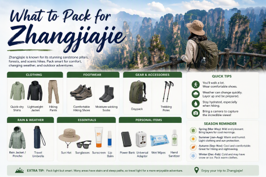 What to Pack for Zhangjiajie