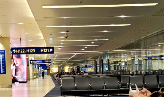 福州空港での乗り継ぎ