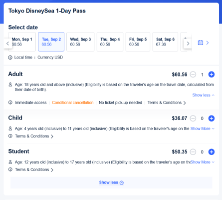 How to Buy Your Tokyo DisneySea Tickets on Trip.com? | Choose Your Ticket Types