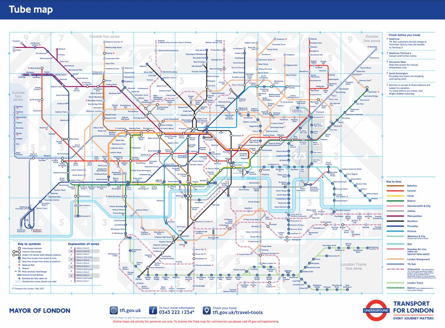 倫敦地鐵圖