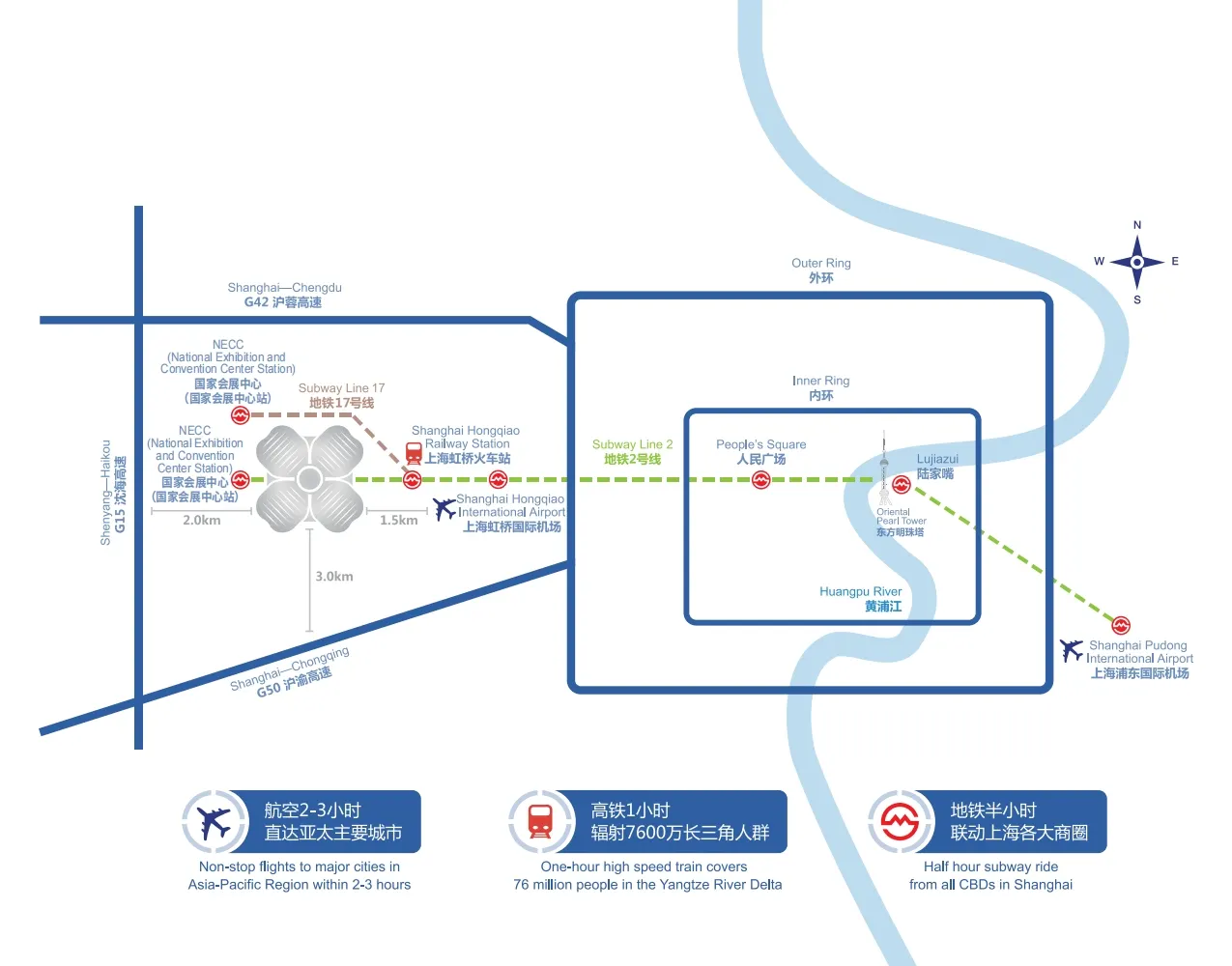 中國國際進口博覽會地圖 2024