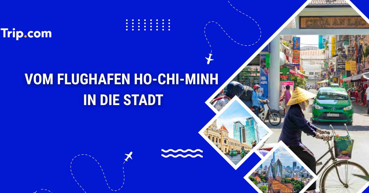 Vom Flughafen Ho-Chi-Minh in die Stadt