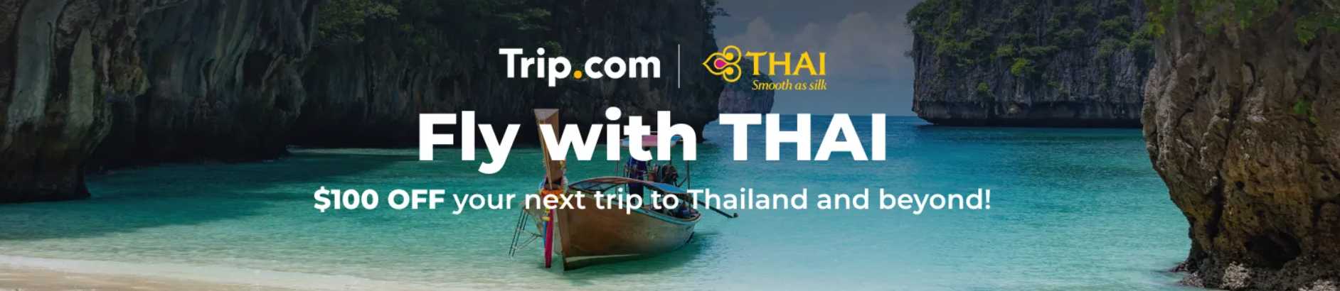 Trip.com x THAI Airways – Up to $100 OFF Flights 11.11 Mega Sale