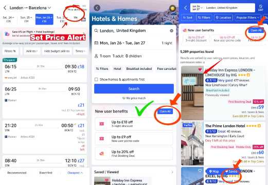 How to set up price alerts and claim discounts on the Trip.com app