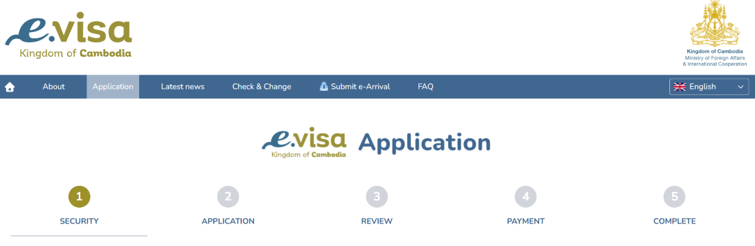 e-Visa Cambodia Website