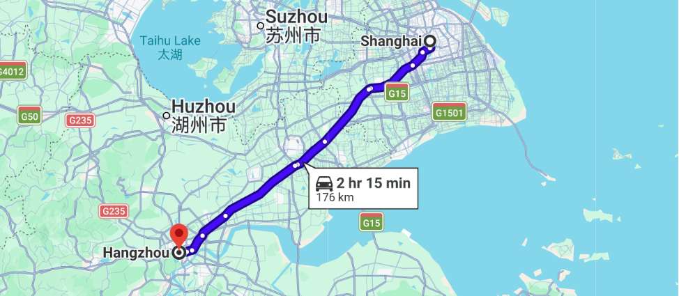 Alternative Ways to Travel from Shanghai to Hangzhou: Car or ride-hailing service