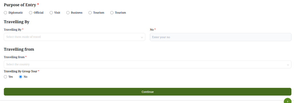 Add Your Travel Information