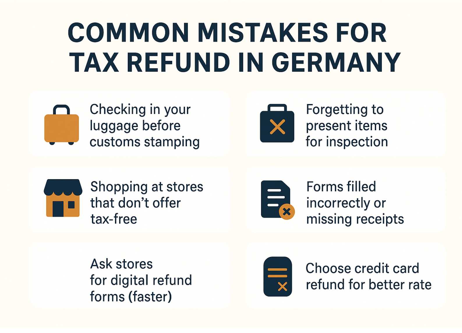 Common Mistakes for Tax Refund in Germany